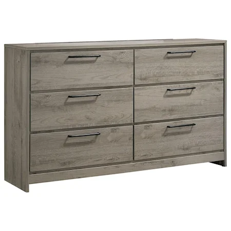 Contemporary 6-Drawer Dresser